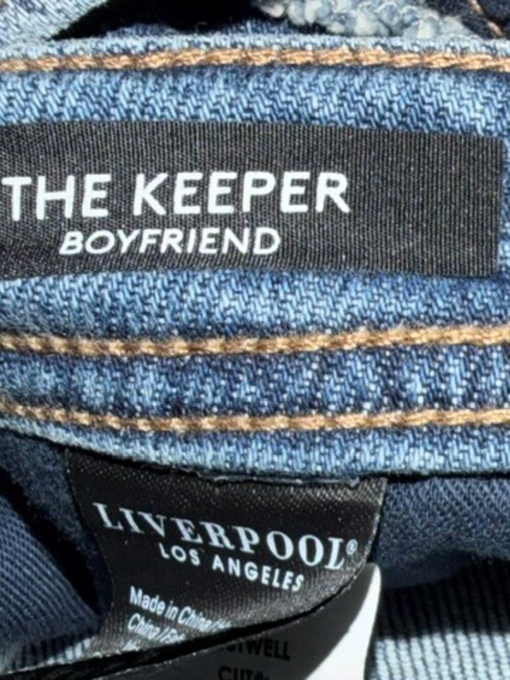 Liverpool The Keeper Boyfriend Jeans, Aust Well Color, Size 16/33, Gently Worn - Picture 7 of 7